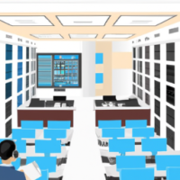 virtual smart class room with student